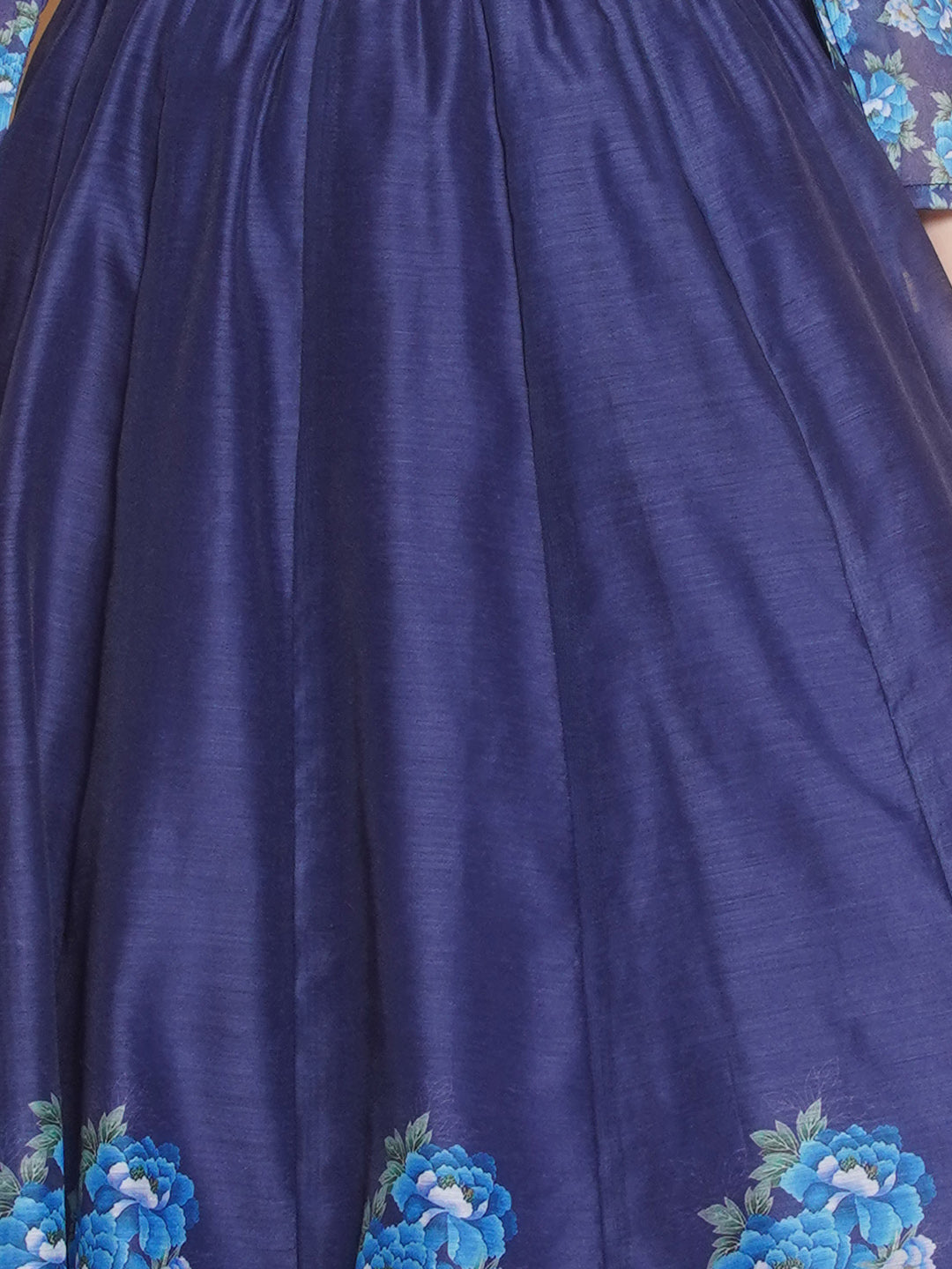 Bitiya by Bhama Girls Navy Blue Ready to wear Choli & Lehenga