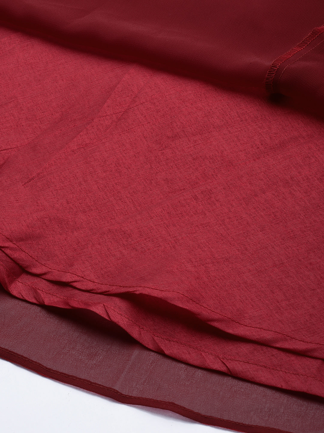 Bhama Couture Maroon Geogette Sequence Embellished Maxi Dress