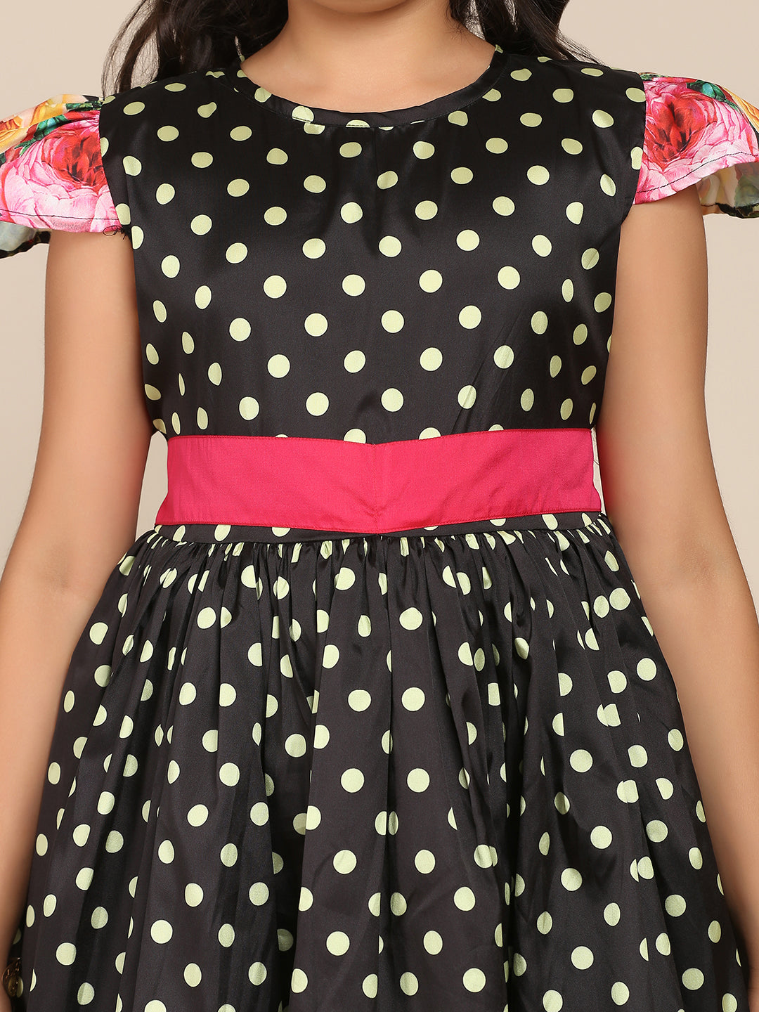Bitiya By Bhama Black Digital Print Frock
