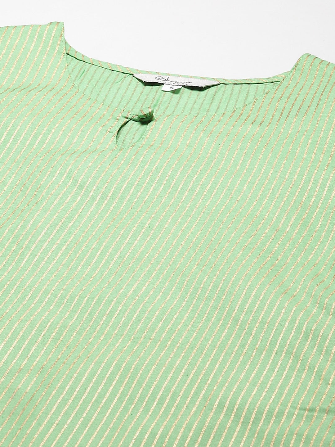 Bhama Couture Women Green Printed Regular Kurta with Palazzos & With Dupatta