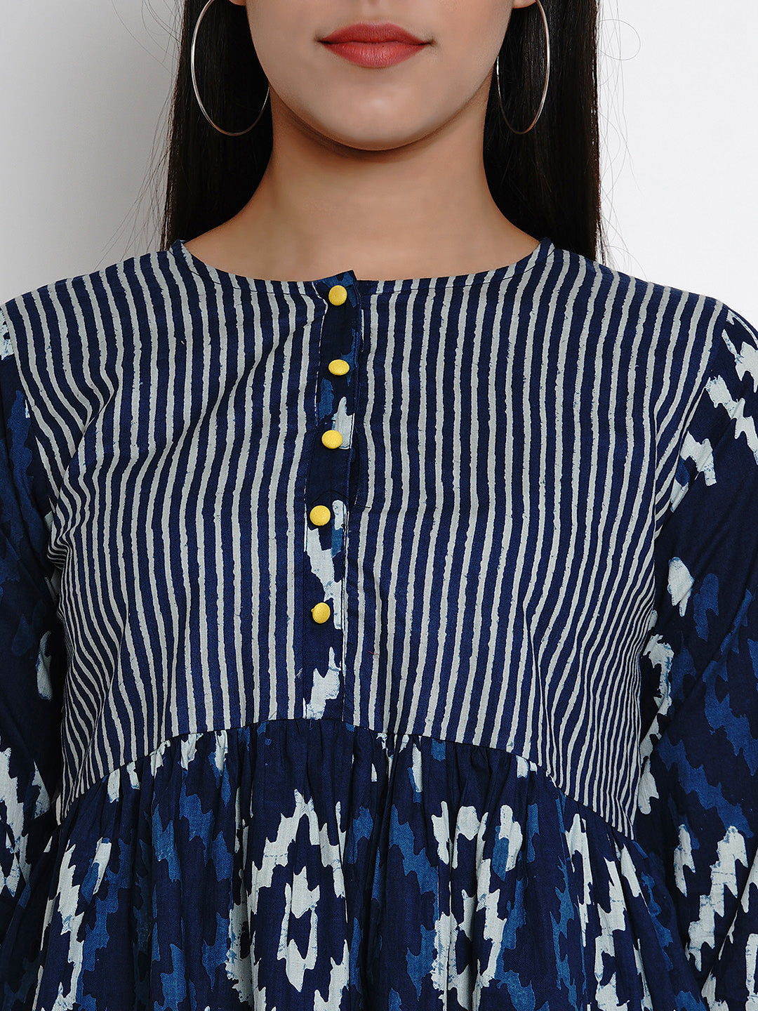 Bhama Couture Blue Printed Top