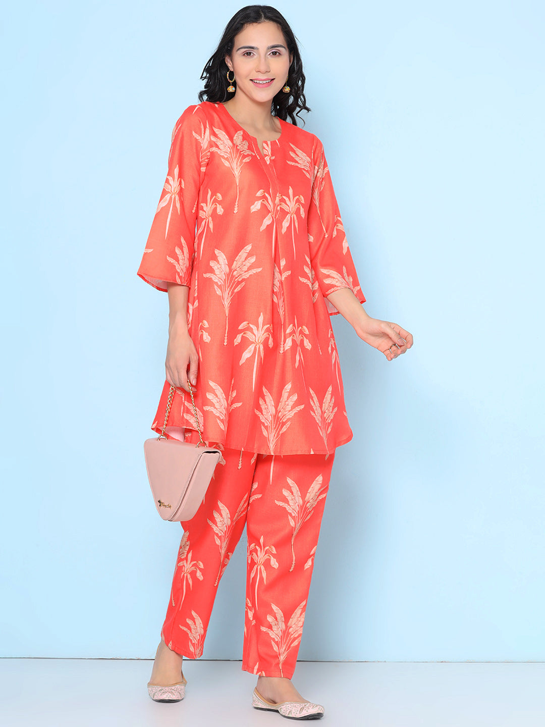Orange Kurta Sets for Women