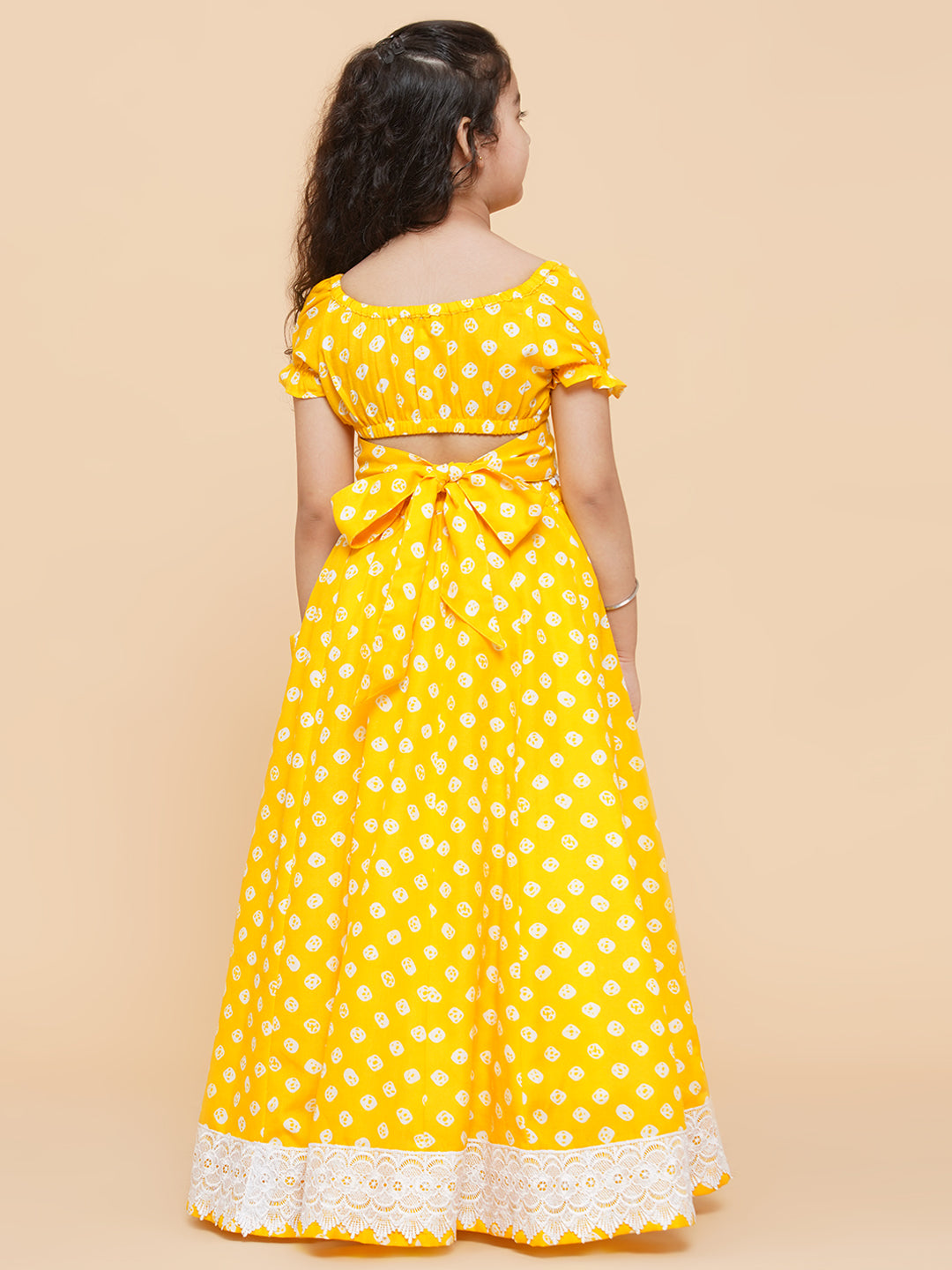 Bitiya by Bhama 
Girls Printed Ready to Wear Lehenga & Blouse
