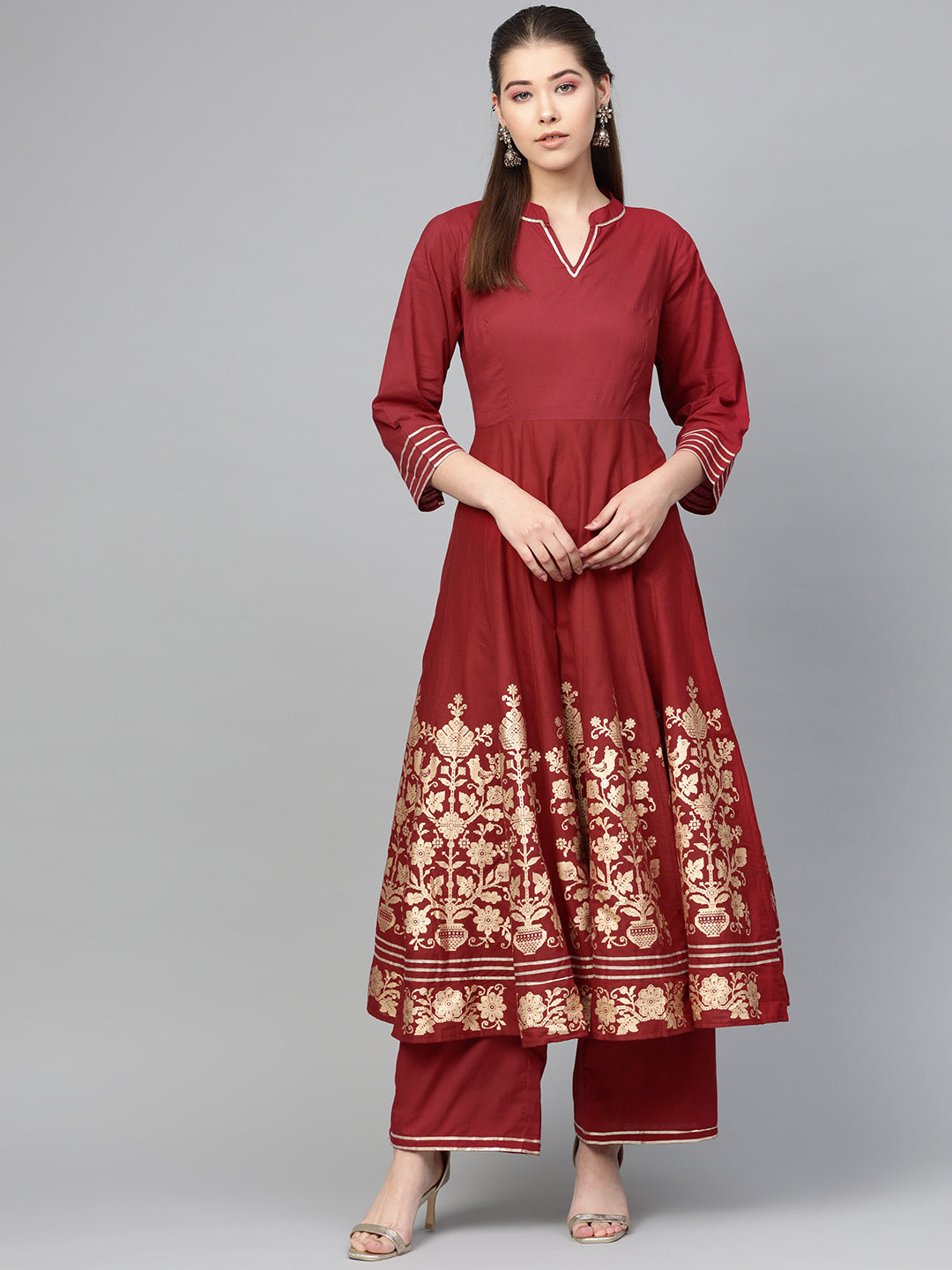 Maroon Kurta Sets for Women
