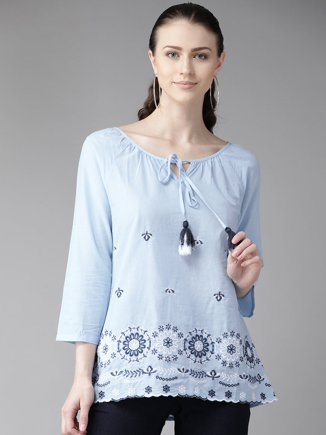 Bhama Couture Embroidered Top