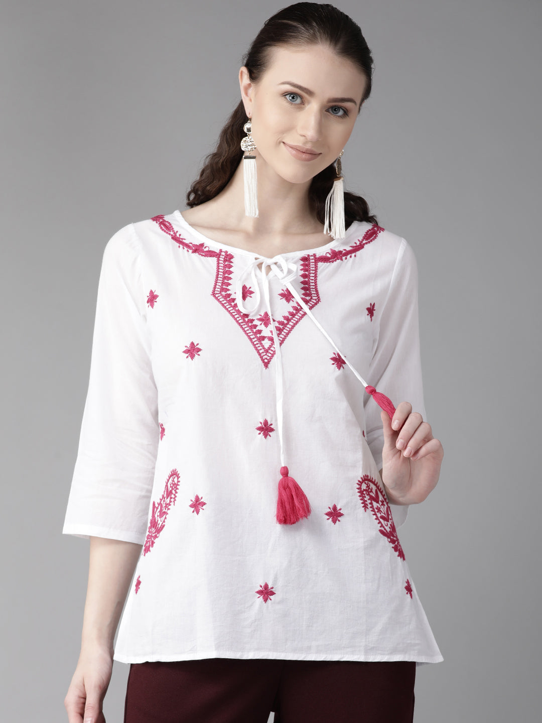 Bhama Couture Embroidered Top
