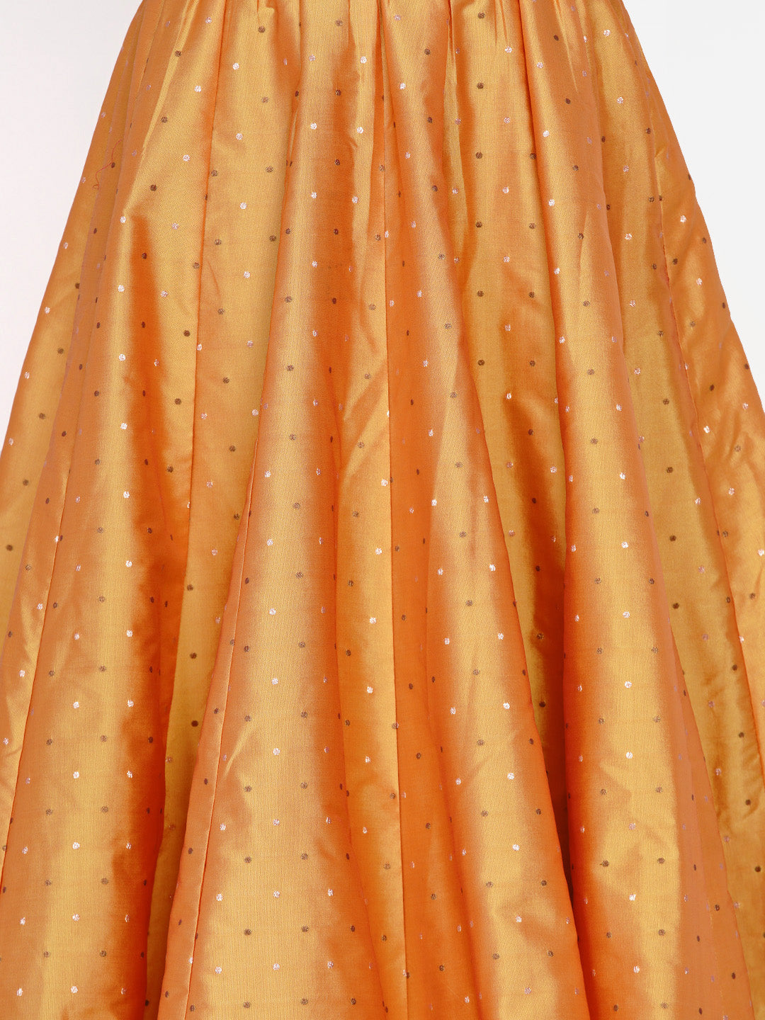 Bitiya By Bhama Girls Pink & Orange Thread Work Ready To Wear Lehenga & Blouse