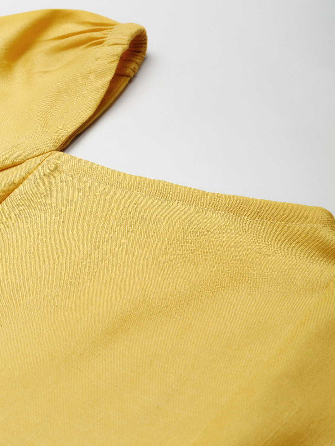 Bhama Couture Yellow Schiffli Top