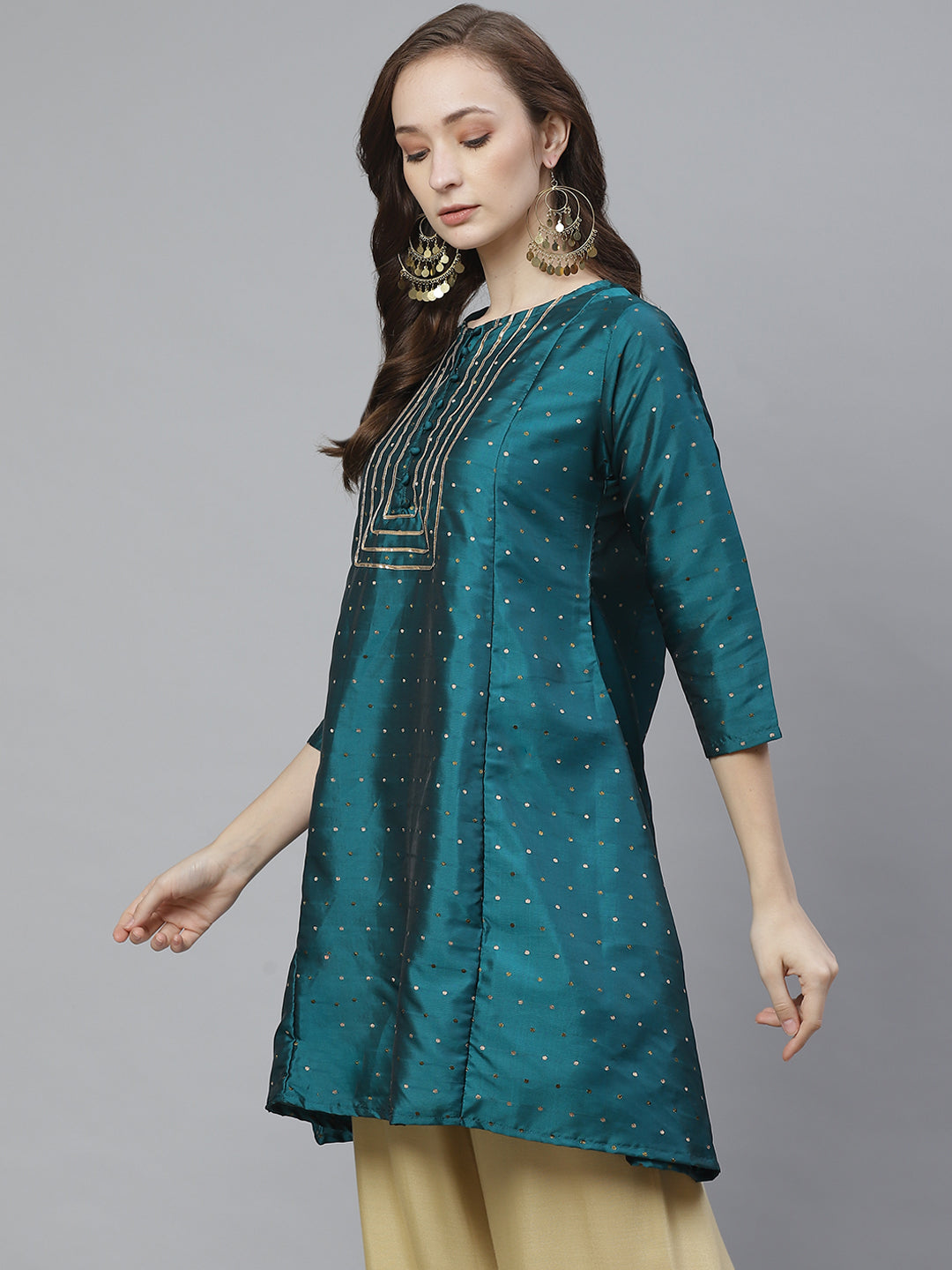 Bhama Couure Green Ethnic Tunic